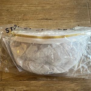 Stoney Clover Lane Fanny pack with navy white stripe